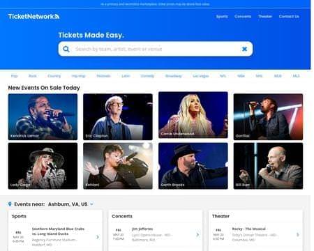 TicketNetwork – Huge selection of tickets for Concerts, Sports, and Theater events