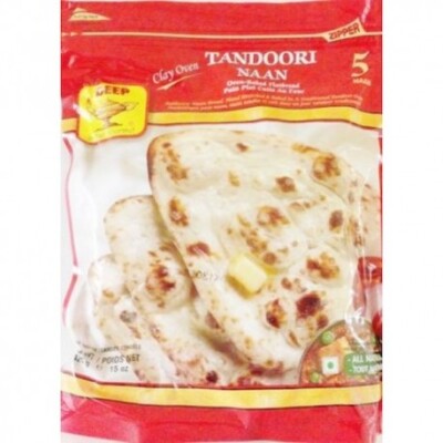 Deep Tandoori Naan Vegan 375g (5 Pcs)