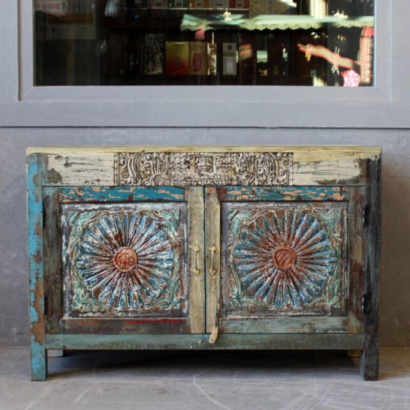 WOODEN CHEST OF CHESTS, DECORATED ORIENT