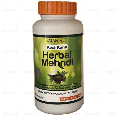 PATANJALI HERBAL MEHANDI - henna with herbs for hair care and coloring 100 gm