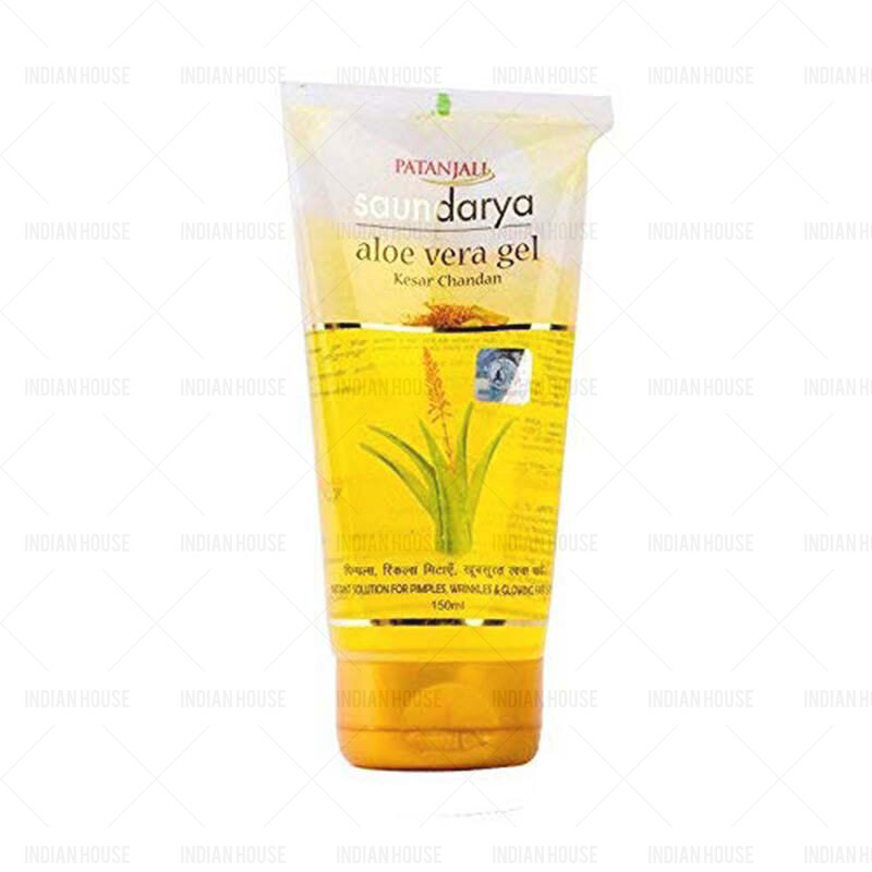 PATANJALI ALOVERA KESAR CHANDAN GEL - washing gel with saffron and sandalwood 150ML