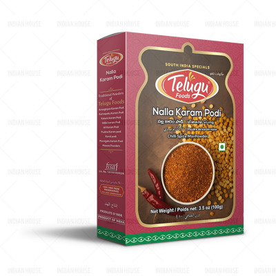TELUGU FOODS CHILLI SPICE MIX POWDER 100GM