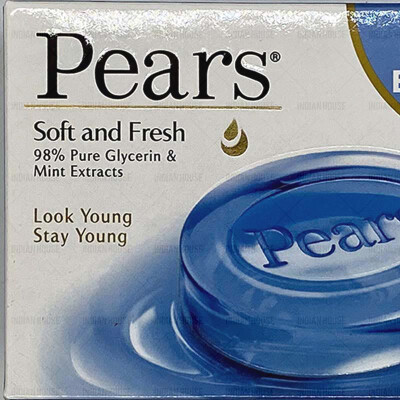 PEARS SOFT & FRESH - natural glycerin soap with the addition of mint 75 gm