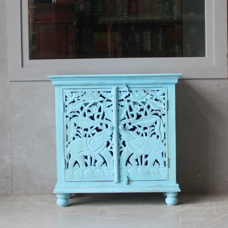 WOODEN CHEST OF CHESTS, DECORATED ORIENT