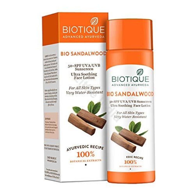 Sunscreen with Sandalwood SPF50+ 120ml Biotique