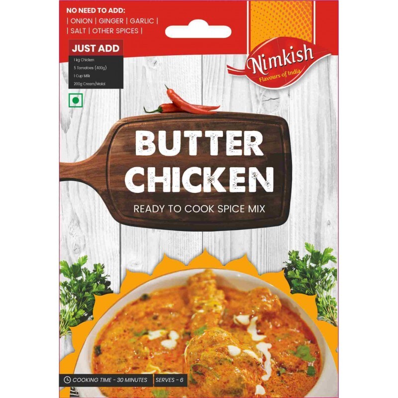 NIMKISH BUTTER CHICKEN MASALA - mix for chicken sauce 50 gm