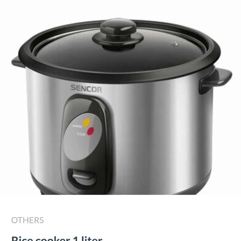 राइस कुकर १ लिटर  Rice Cooker 1 liter