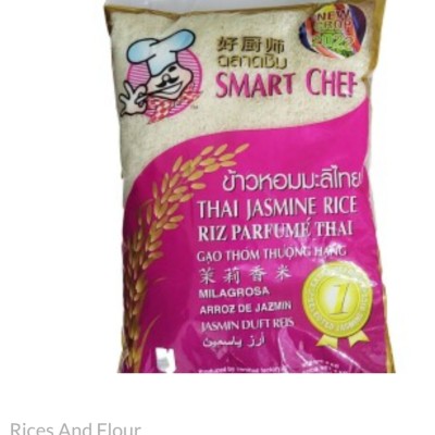 जस्मिन चामाल ५ किलो Jasmine Rice Thai smart chef 5 kg,kilo