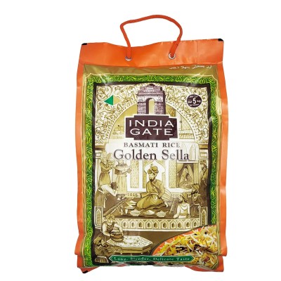 INDIA GATE GOLDEN SELLA BASMATI RICE 🍚 5KG