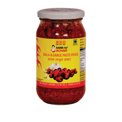 DALLE & GARLIC PASTE PICKLE (AKABARE +LASUN ACHAR) 380GRAM