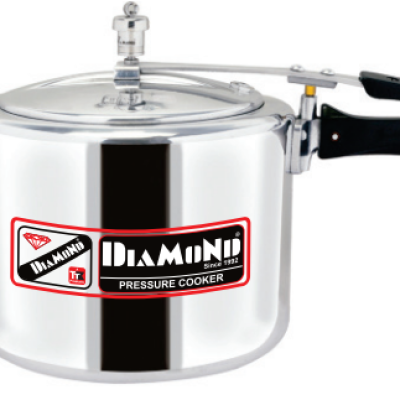 DIAMOND IB WHITE PRESSURE COOKER 2 LTR