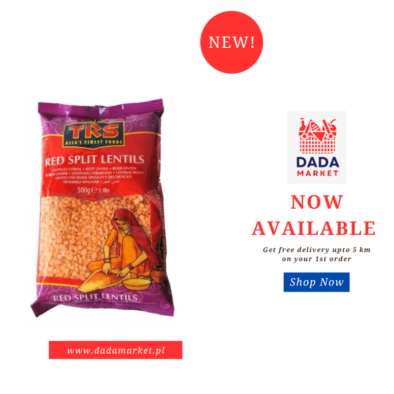 RED SPLIT LENTILS 500 G