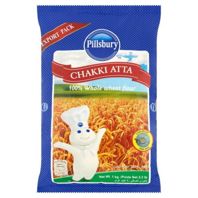 PILLSBURY CHAKKI ATTA - whole grain wheat flour 10 kg