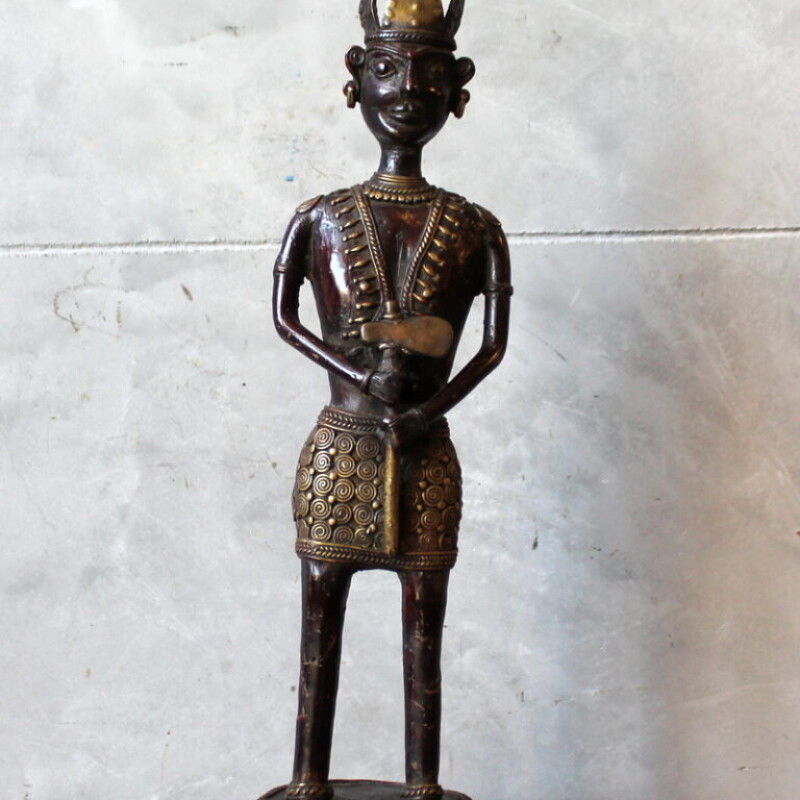 INDIAN MAN BRASS FIGURINE
