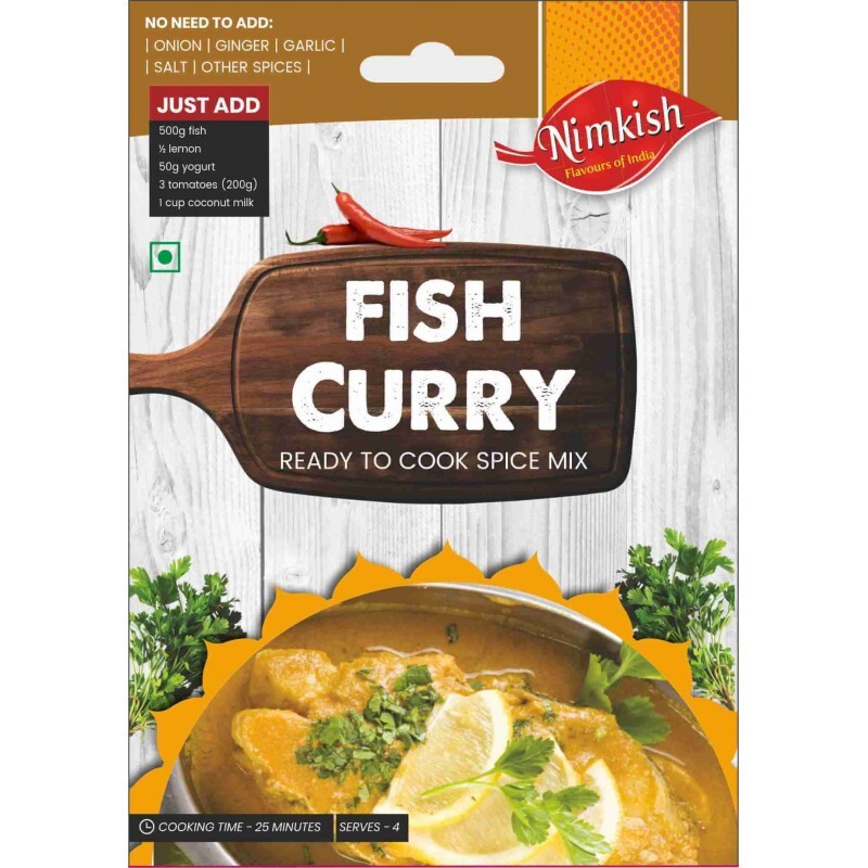 NIMKISH FISH CURRY MASALA - ready mix of spices for fish curry 50 gram