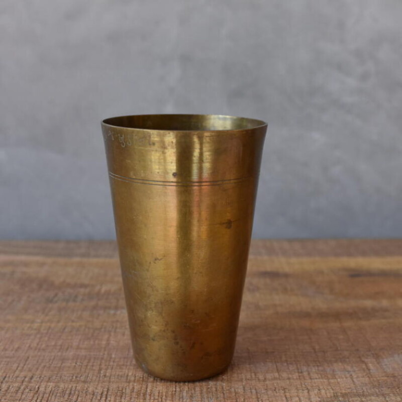MUG, BRASS VESSEL, DECORATION
