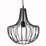BLACK LAMP MADE OF METAL