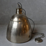SILVER METAL HANGING LAMP