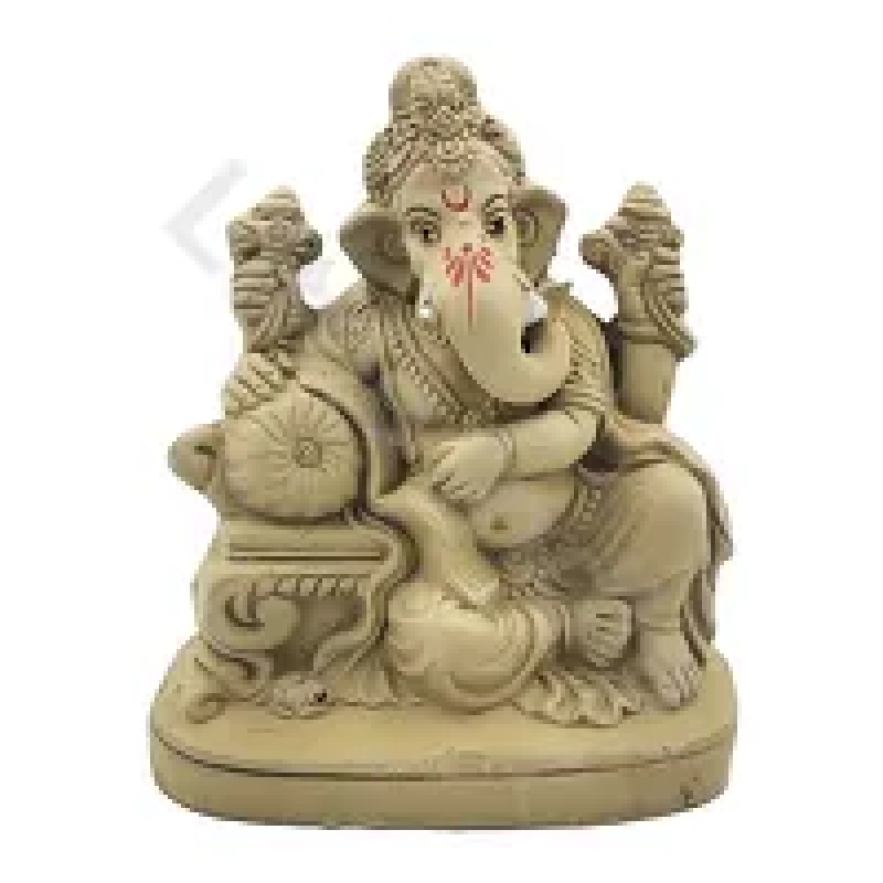 Ganesh figurine on a throne, 18 cm