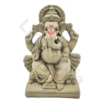 Ganesh figurine on a throne, 15.5 cm