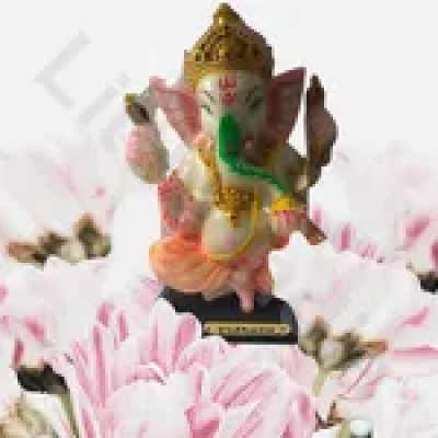 Ganesh Ji Idol 708g Height-22cm, Width-15cm, Depth-9.5cm