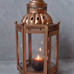 INDIAN GOLD METAL LANTERN