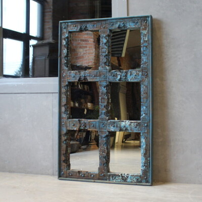 INDIAN WOODEN MIRROR