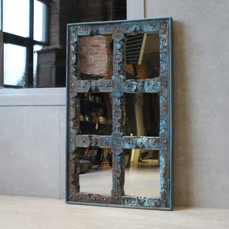 INDIAN WOODEN MIRROR
