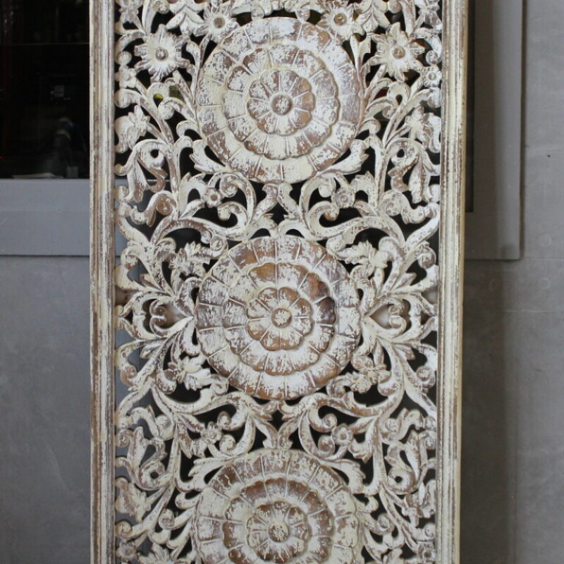 CARVED WOODEN DECORATIVE PANEL