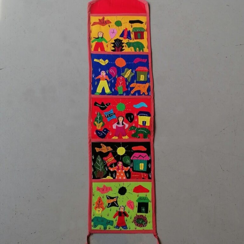 CHILDREN'S HANGING TOOL BOX WITH 5 POCKETS