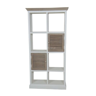 WHITE AMELIA WOODEN BOOKCASE