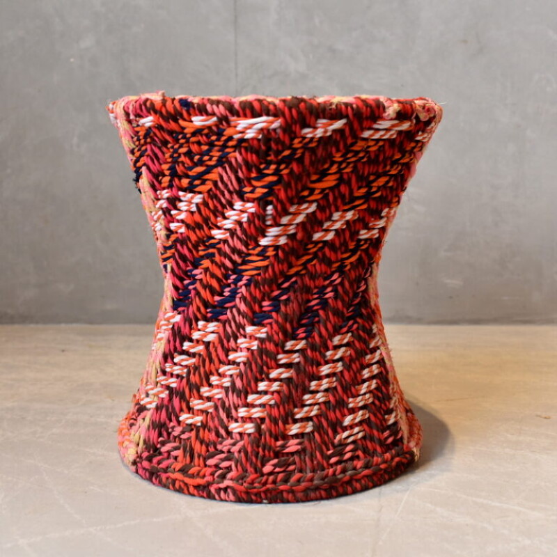WOVED MULTICOLOR STOOL