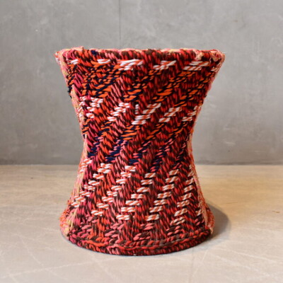 WOVED MULTICOLOR STOOL