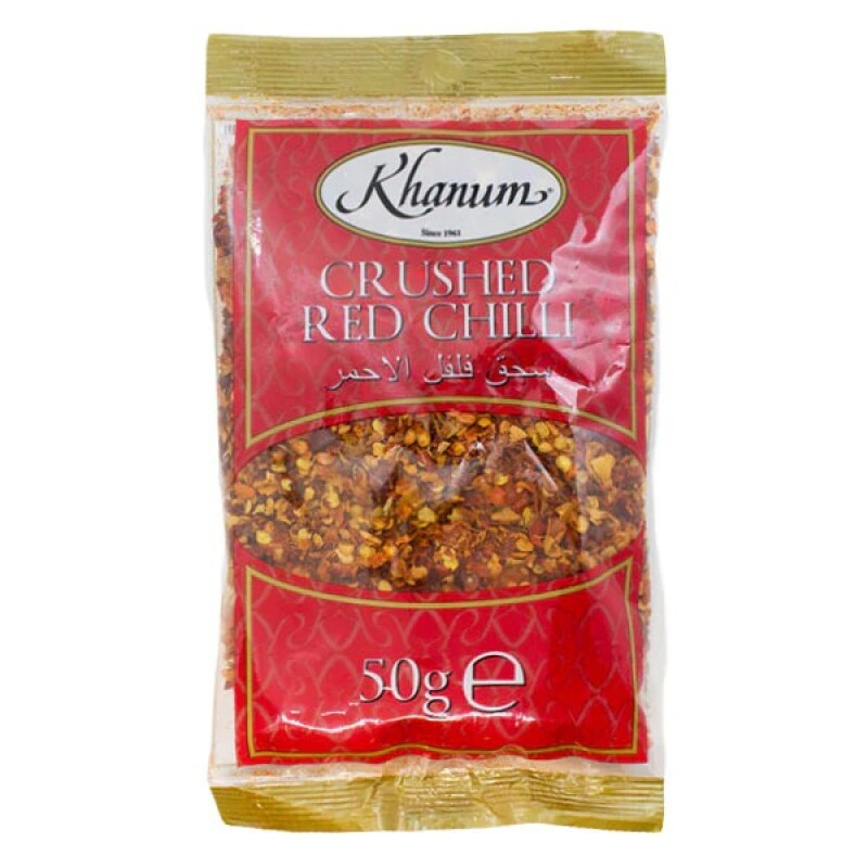 Khanum red crushed chilli - crushed red chilli 50g