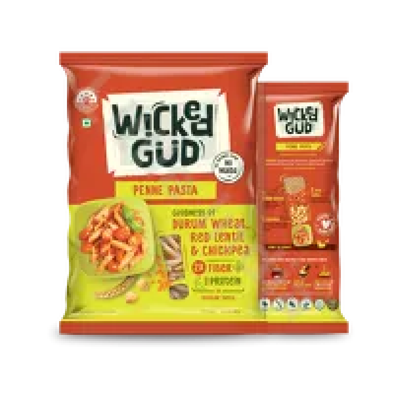 Penne Pasta Durum Wheat 2x Fiber WickedGud 400g