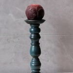 COLONIAL WOODEN CANDLE STAND